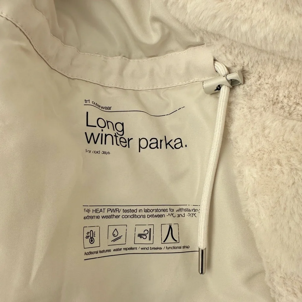 Zara Fur-Trimmed Long Winter Parka - Picture 8 of 12